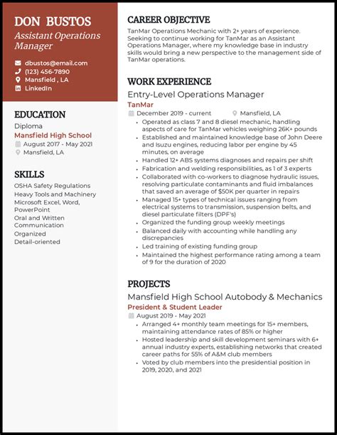 17 Operations Manager Resume Examples That Work in 2024 .
